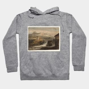 A Sluice and a Watermill, with a Distant View of Carisbrooke Castle, 1796 Hoodie